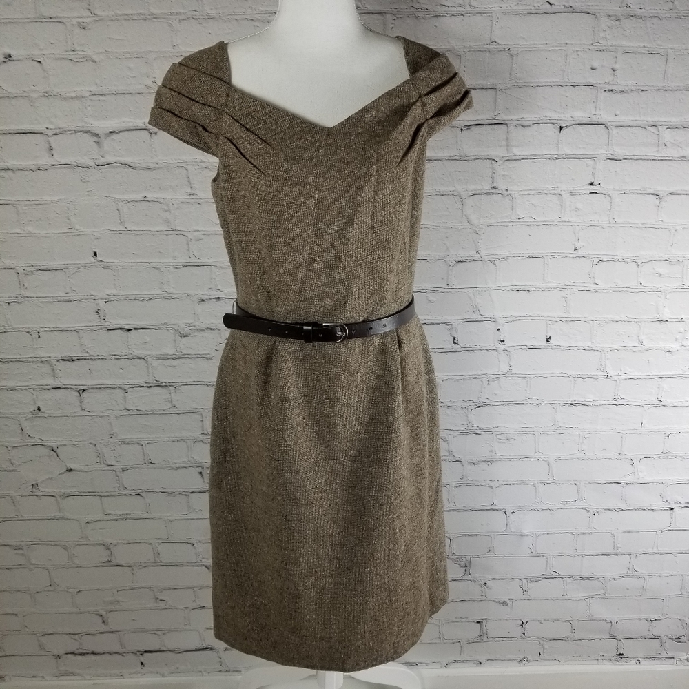 Antonio Melani wool blend academia midi dress